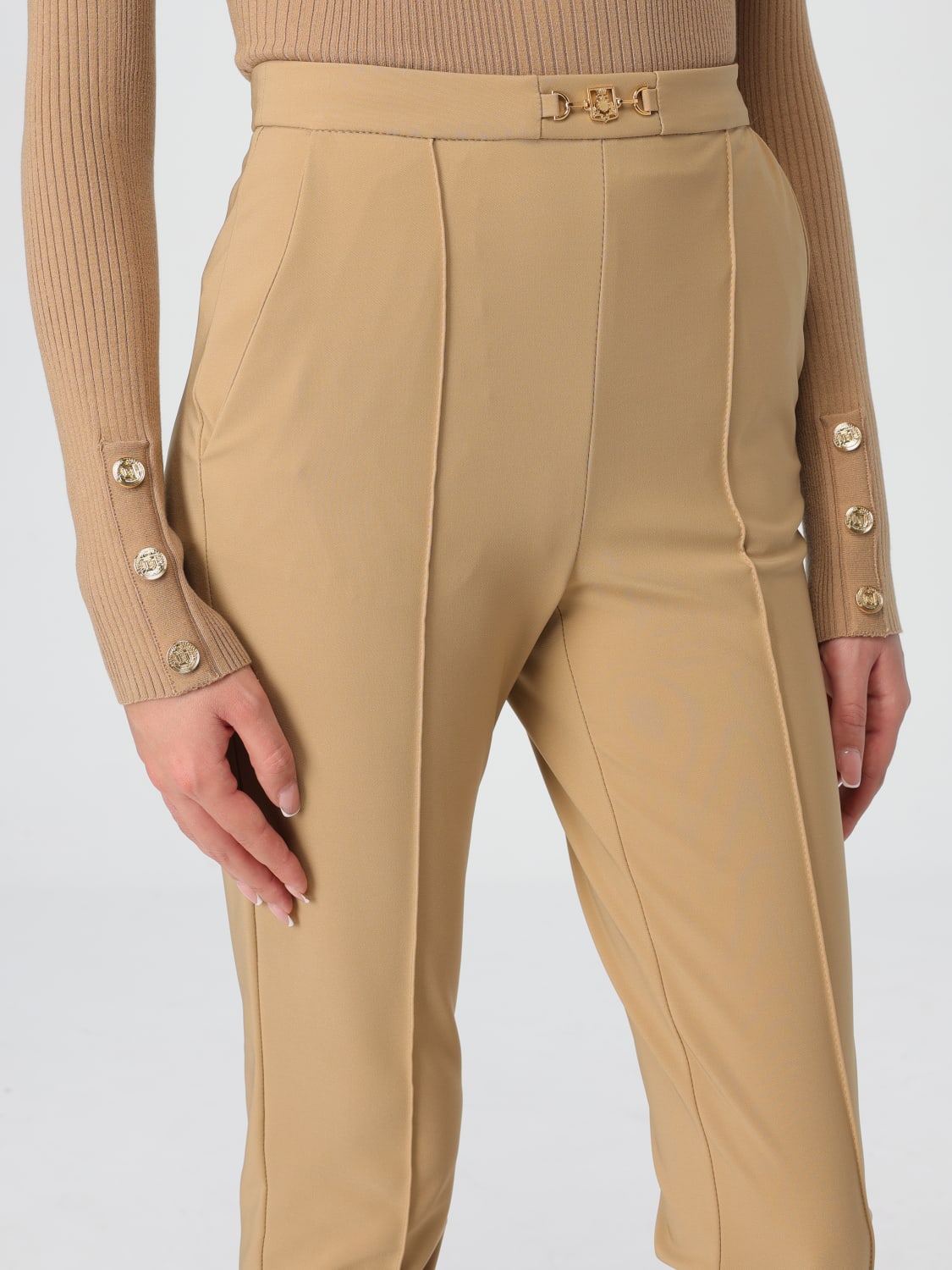 ELISABETTA FRANCHI PANTALON: Pantalon femme Elisabetta Franchi, Marron - Img 3