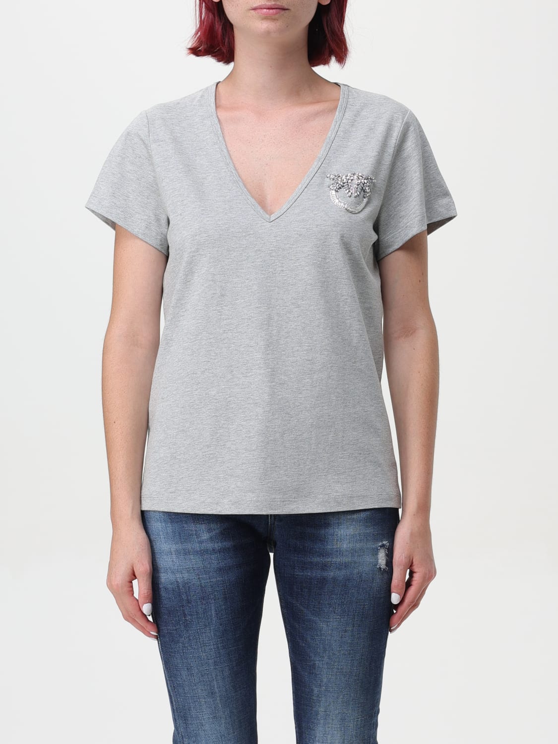 PINKO T-SHIRT: T-shirt woman Pinko, Grey - Img 1