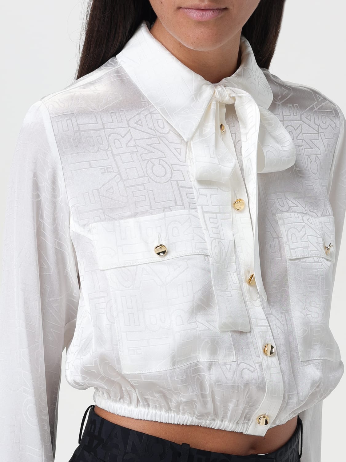 ELISABETTA FRANCHI SHIRT: Shirt woman Elisabetta Franchi, Ivory - Img 3