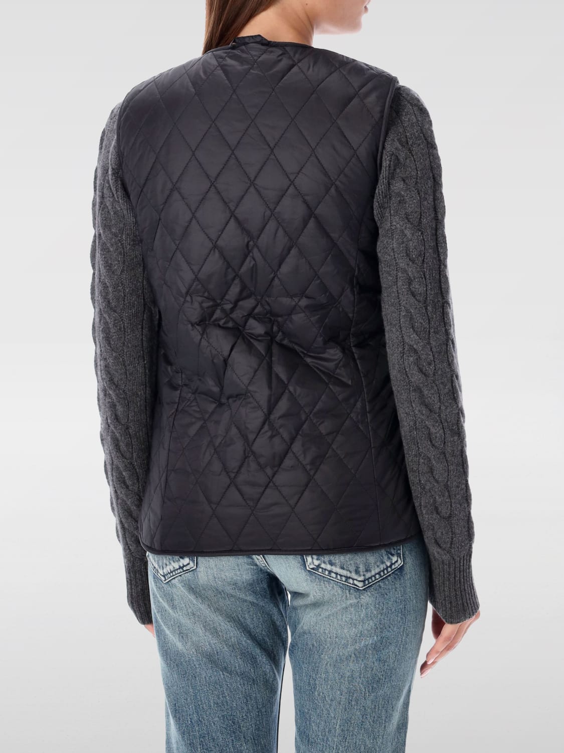 BARBOUR WAISTCOAT: Jacket woman Barbour, Black - Img 2