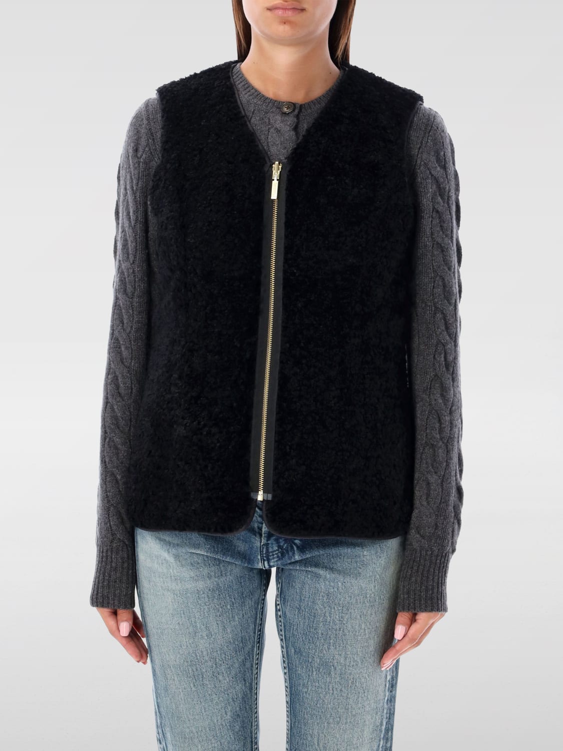 BARBOUR WAISTCOAT: Jacket woman Barbour, Black - Img 4