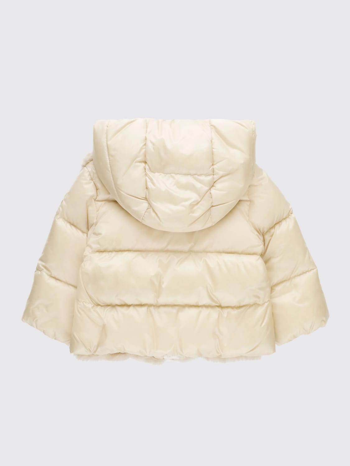 MONCLER GIACCA: Piumino con cappuccio Moncler, Beige - Img 2