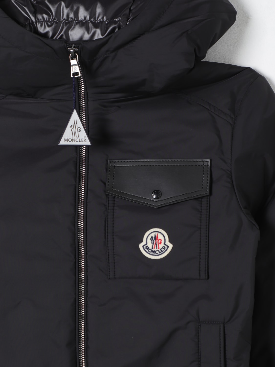 MONCLER JACKET: Moncler Gershom jacket with hood, Black - Img 3