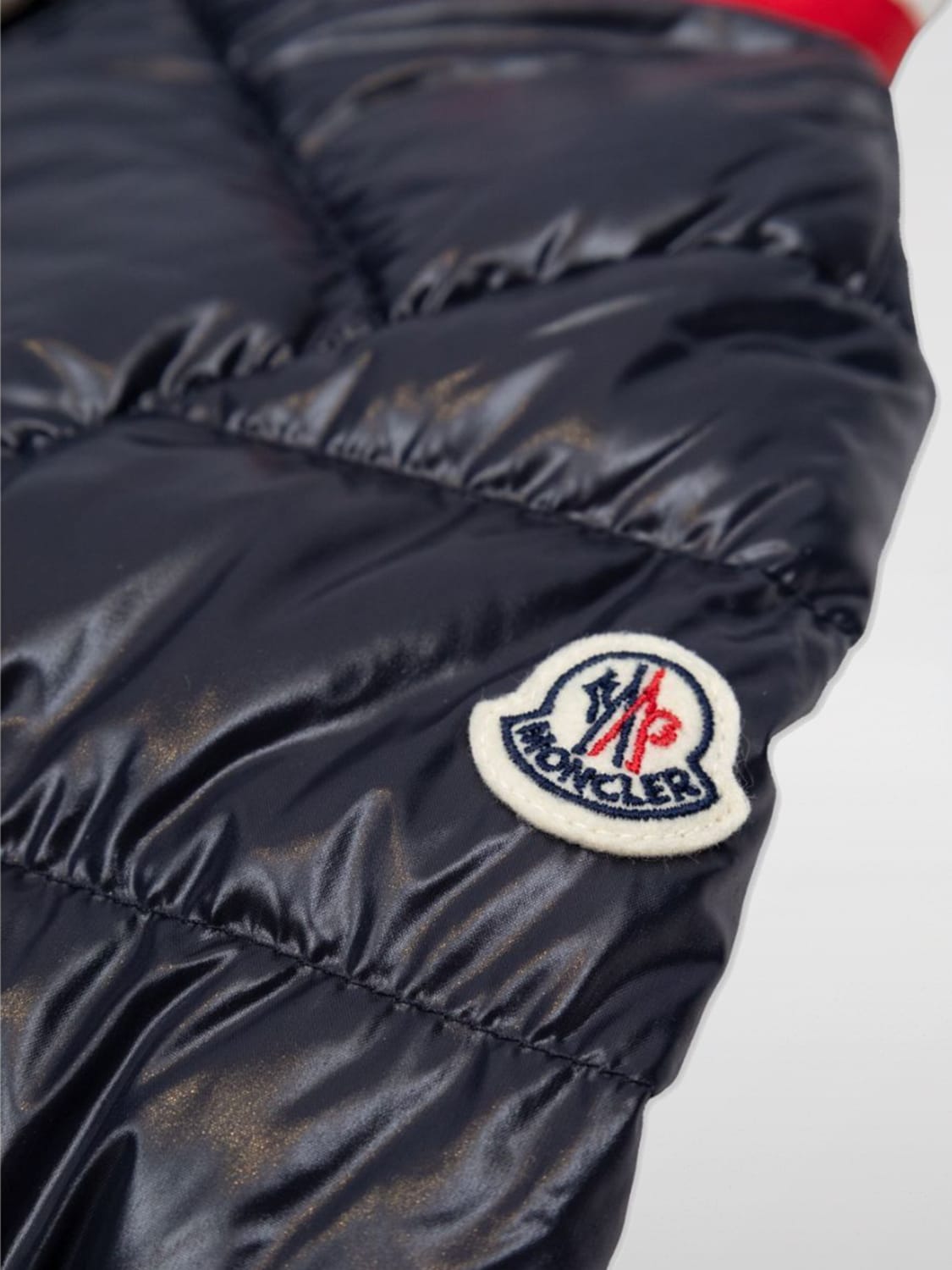 MONCLER GIACCA: Piumino imbottito e trapuntato Moncler, Blue - Img 3