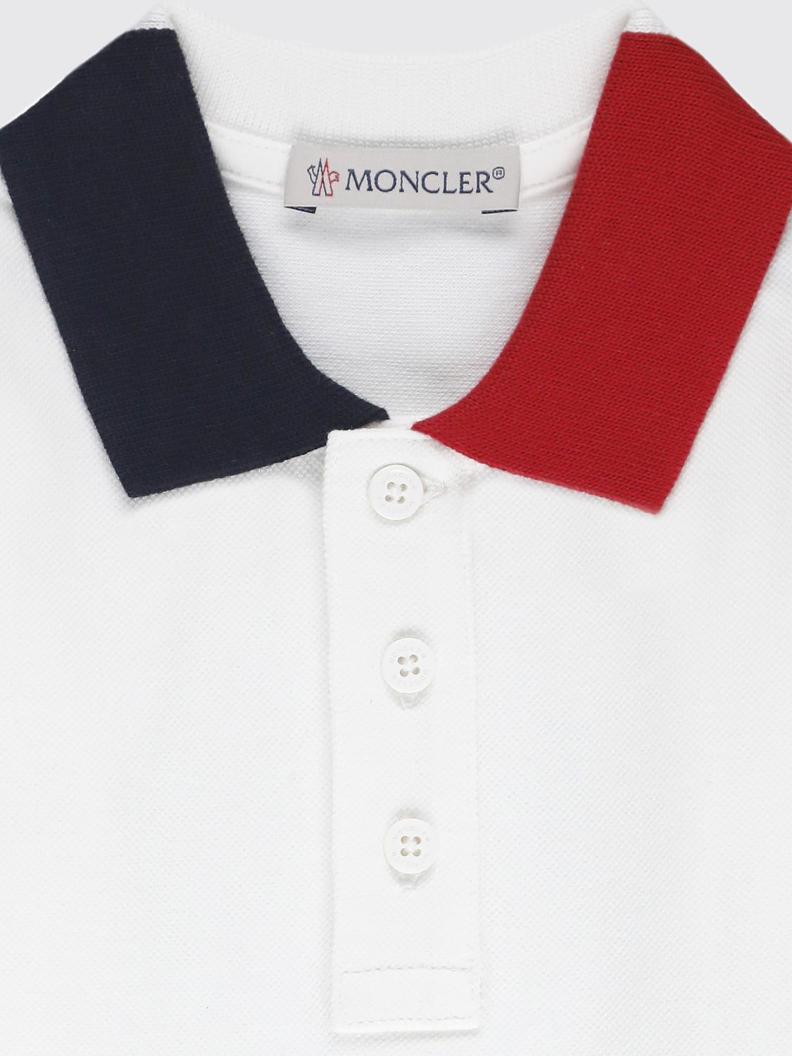 MONCLER 毛衣: Polo衫 儿童 Moncler, 白色 - Img 3