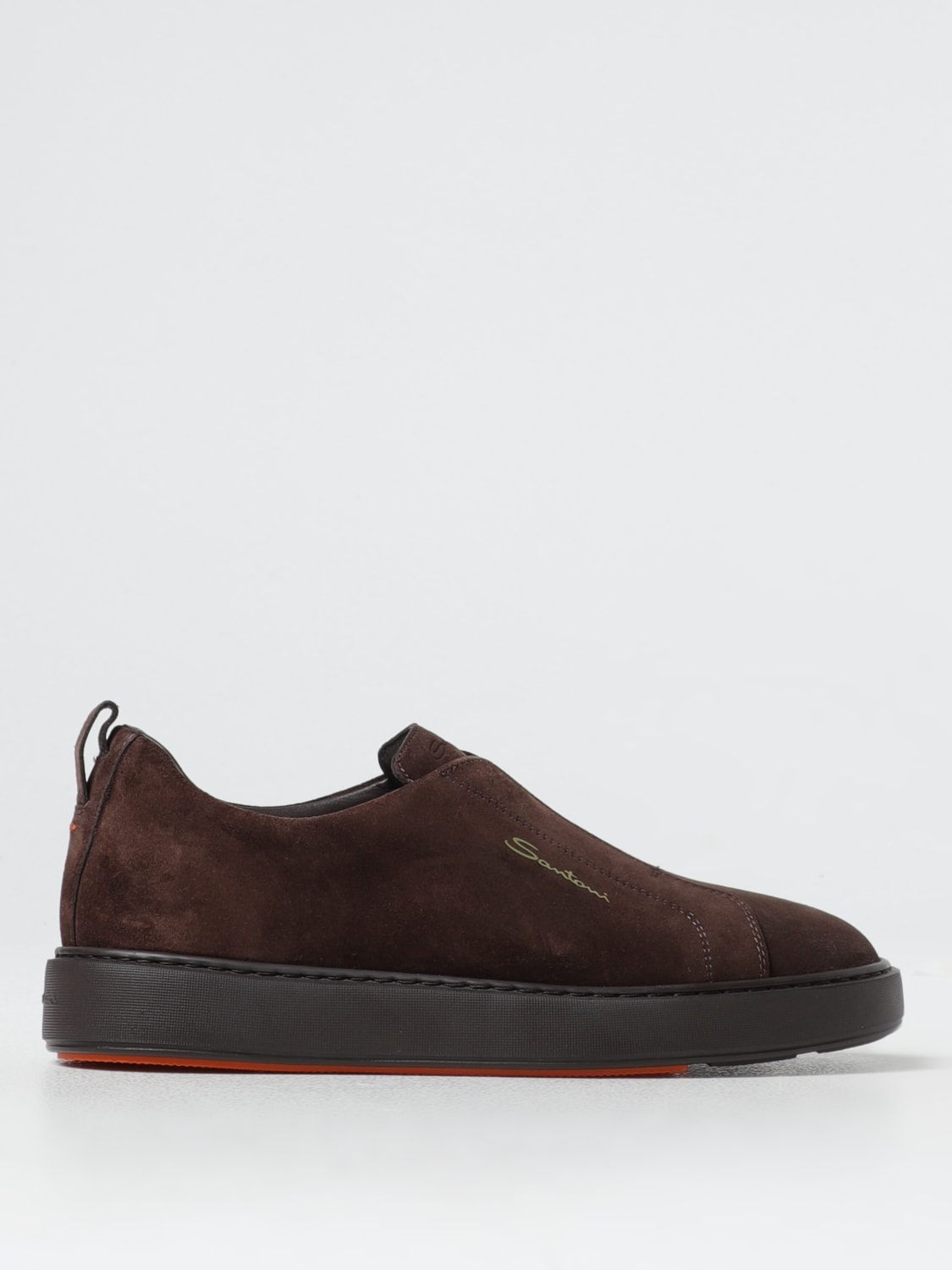 SANTONI SNEAKERS: Sneakers men Santoni, Brown - Img 1