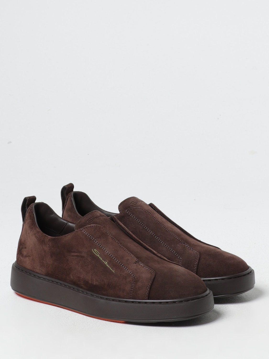 SANTONI SNEAKERS: Sneakers men Santoni, Brown - Img 2