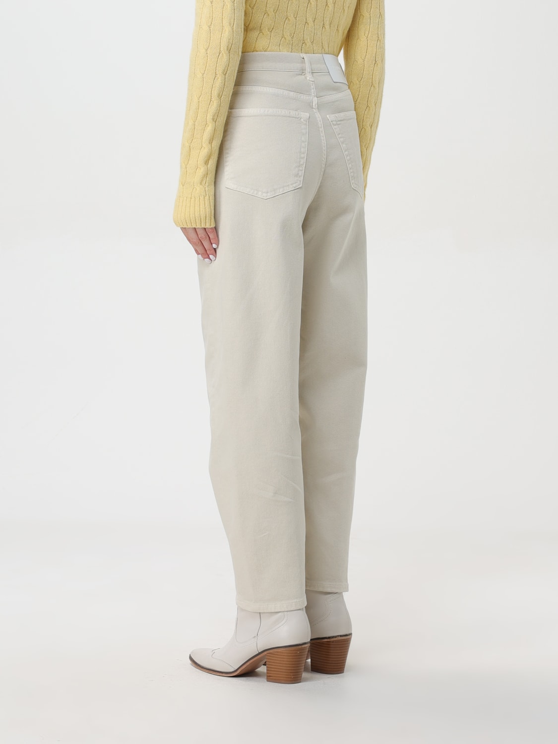 DONDUP PANTS: Pants woman Dondup, Cream - Img 2