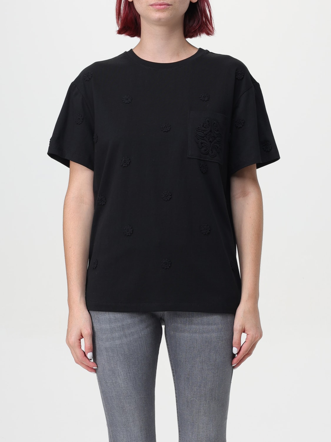 TWINSET T-SHIRT: T-shirt woman Twinset, Black - Img 1