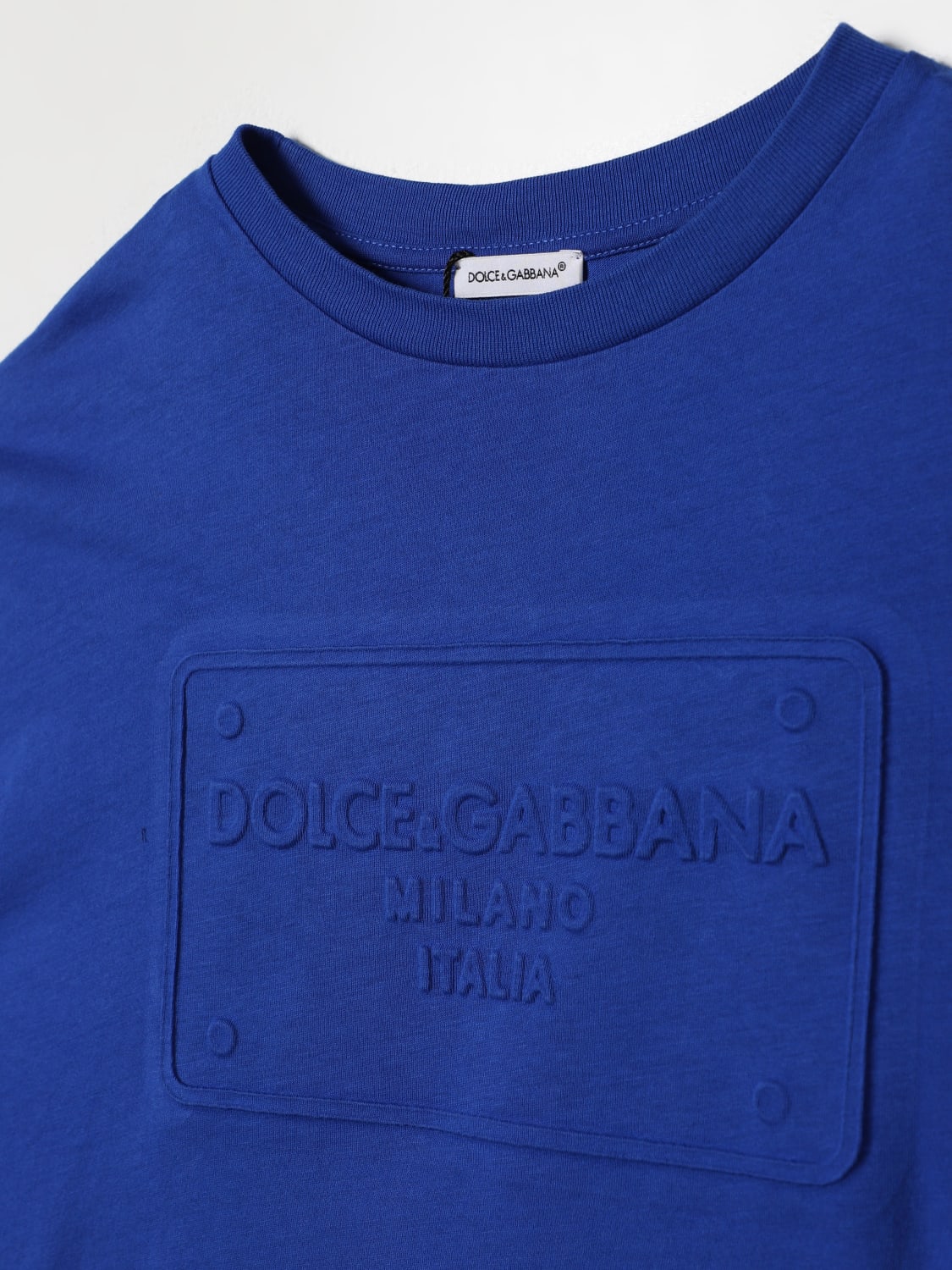 DOLCE & GABBANA Tシャツ: Tシャツ ボーイ Dolce & Gabbana, ロイヤルブルー - Img 3