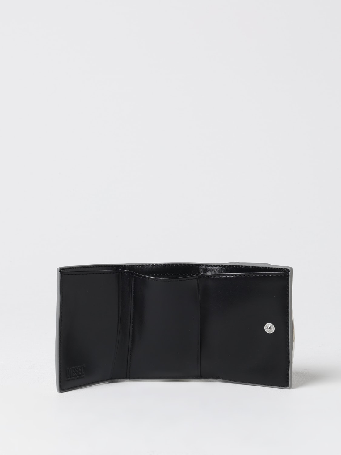 DIESEL：財布 レディース - シルバー | GIGLIO.COMオンラインの