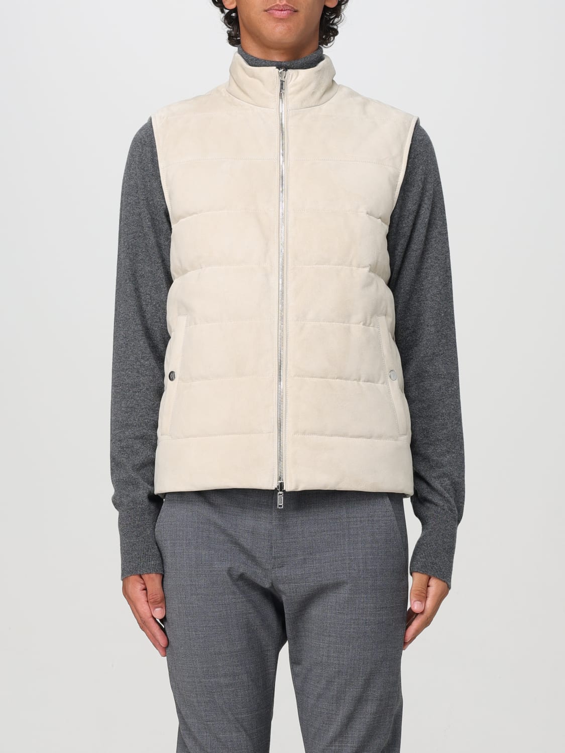 ELEVENTY SUIT VEST: Suit vest men Eleventy, Sand - Img 1