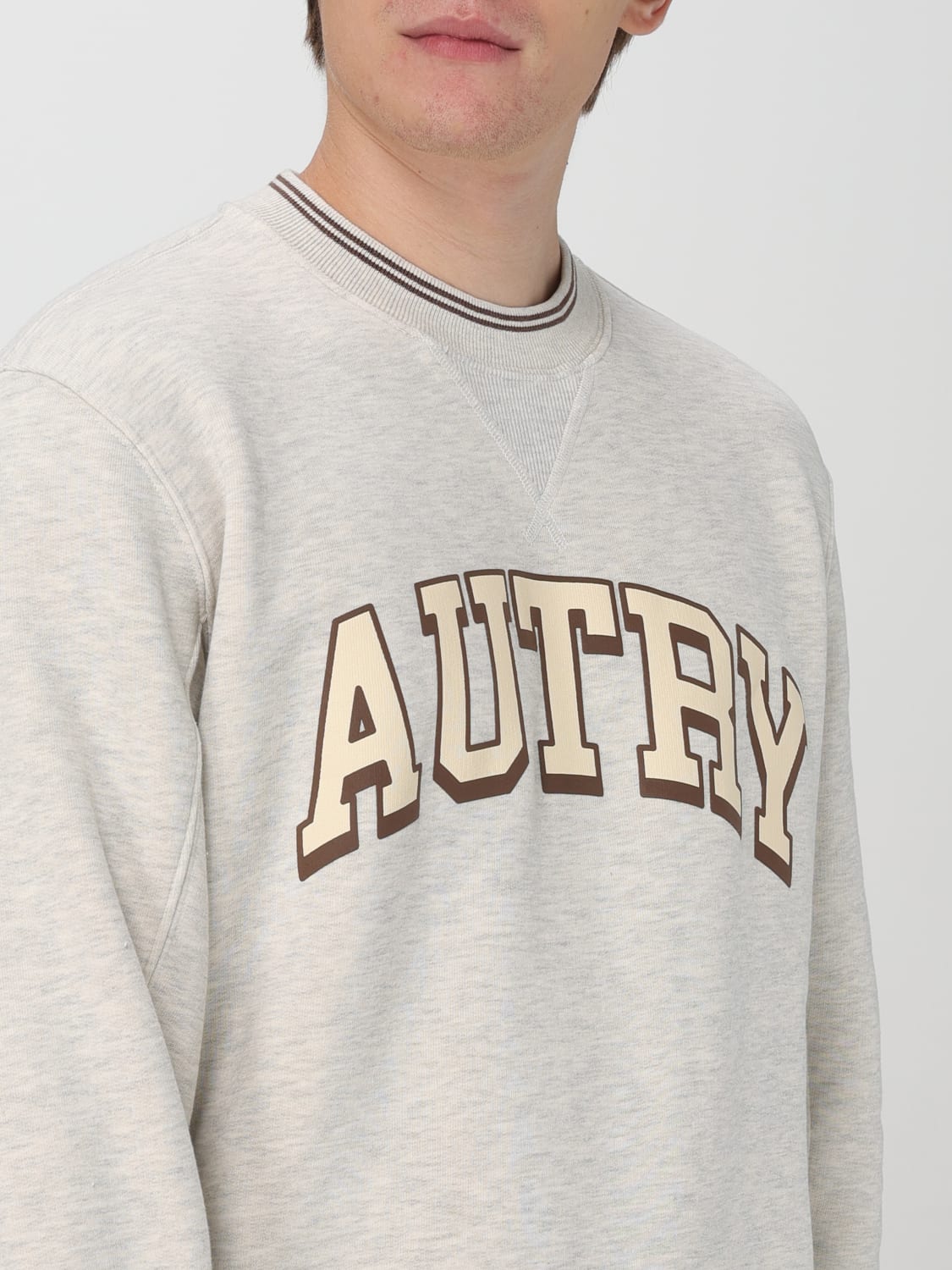 AUTRY スウェットシャツ: スウェットシャツ メンズ Autry, ホワイト - Img 3