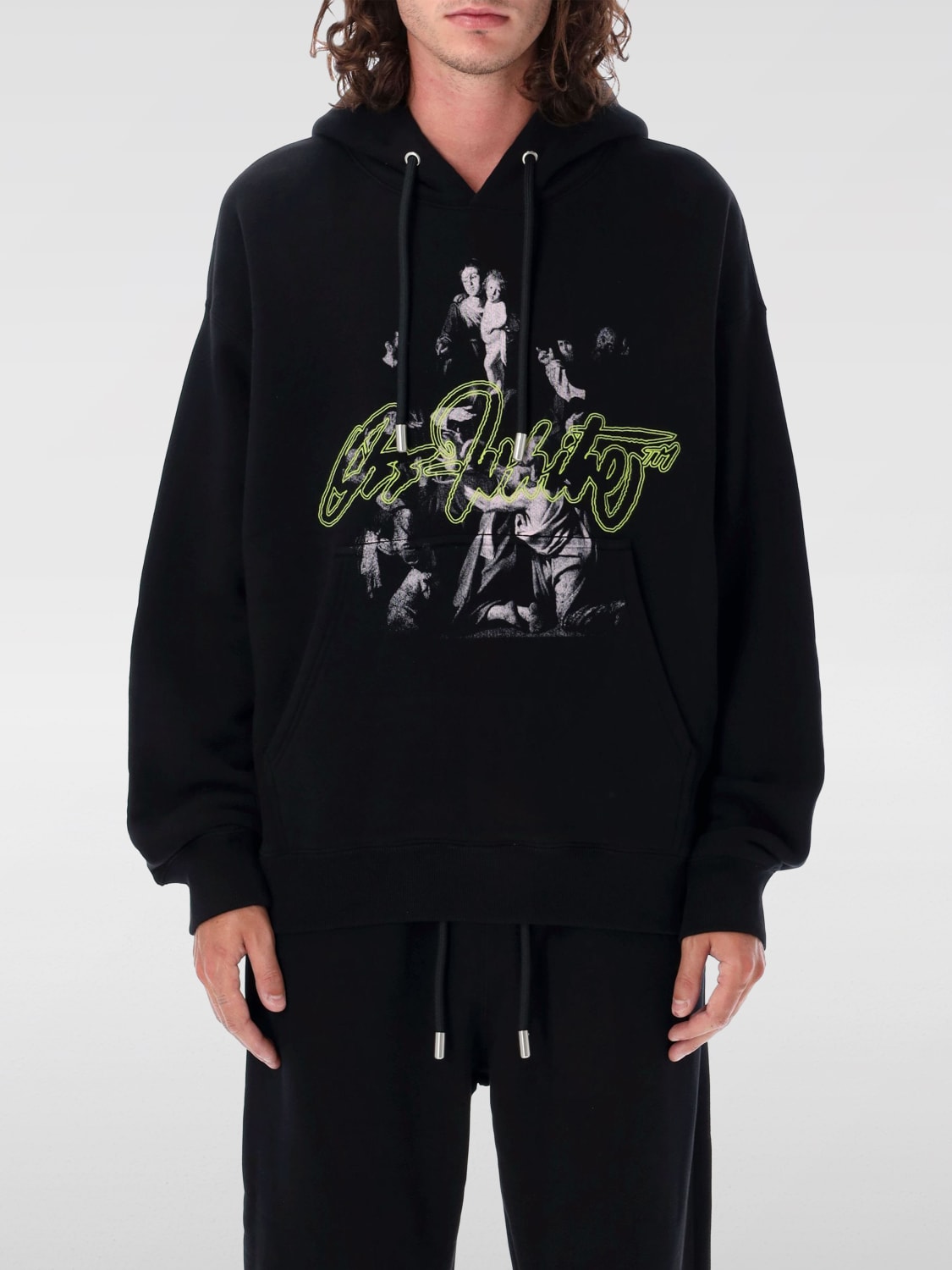 OFF-WHITE SUDADERA: Sudadera hombre Off-white, Negro - Img 1