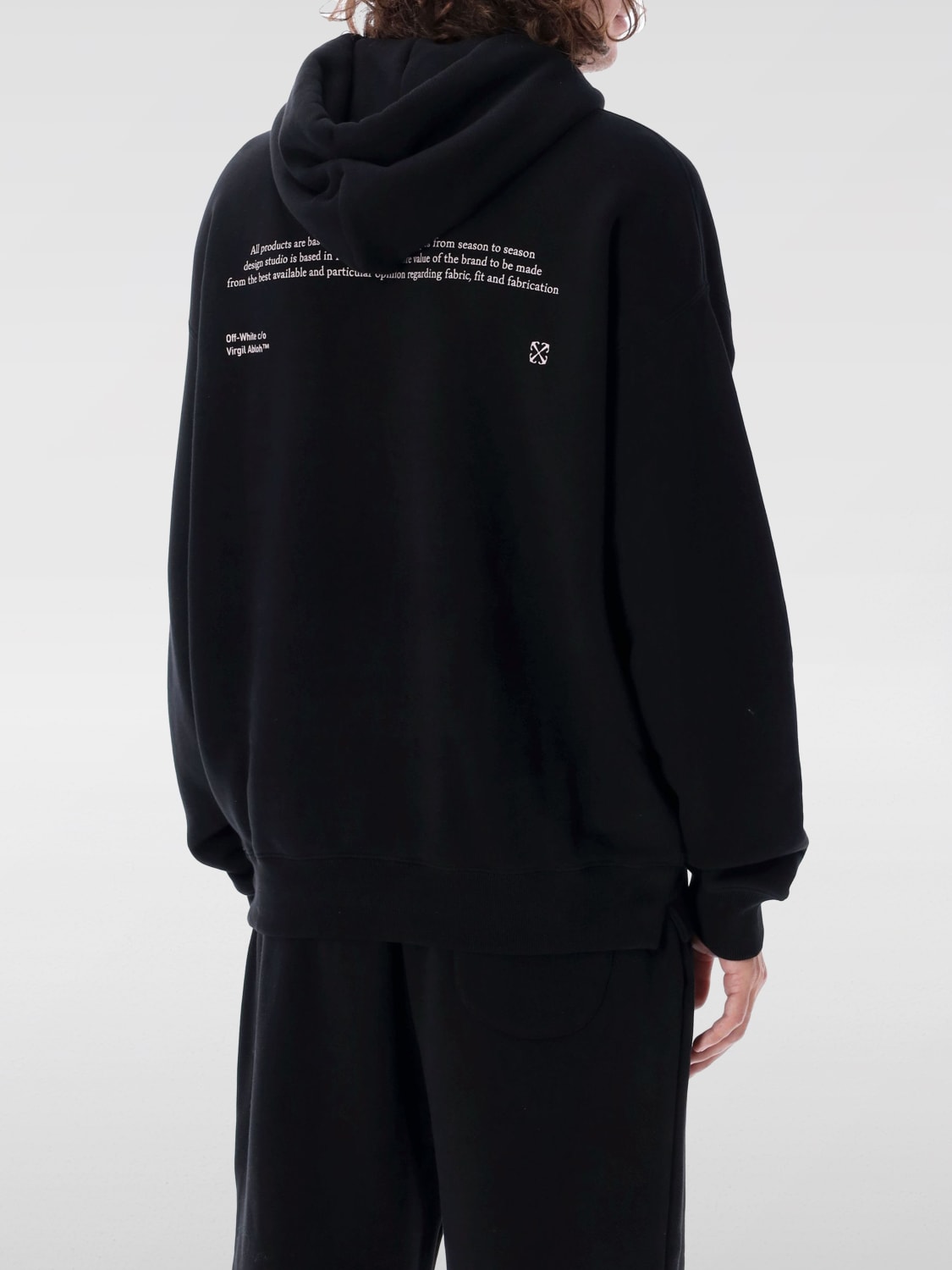 OFF-WHITE SUDADERA: Sudadera hombre Off-white, Negro - Img 2