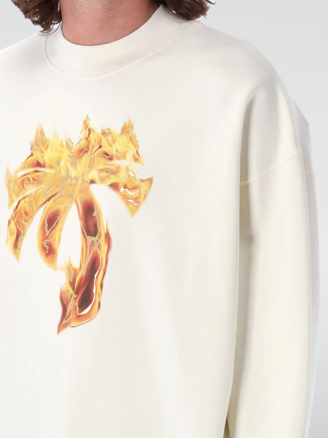 PALM ANGELS SWEATSHIRT: Sweatshirt men Palm Angels, White - Img 3