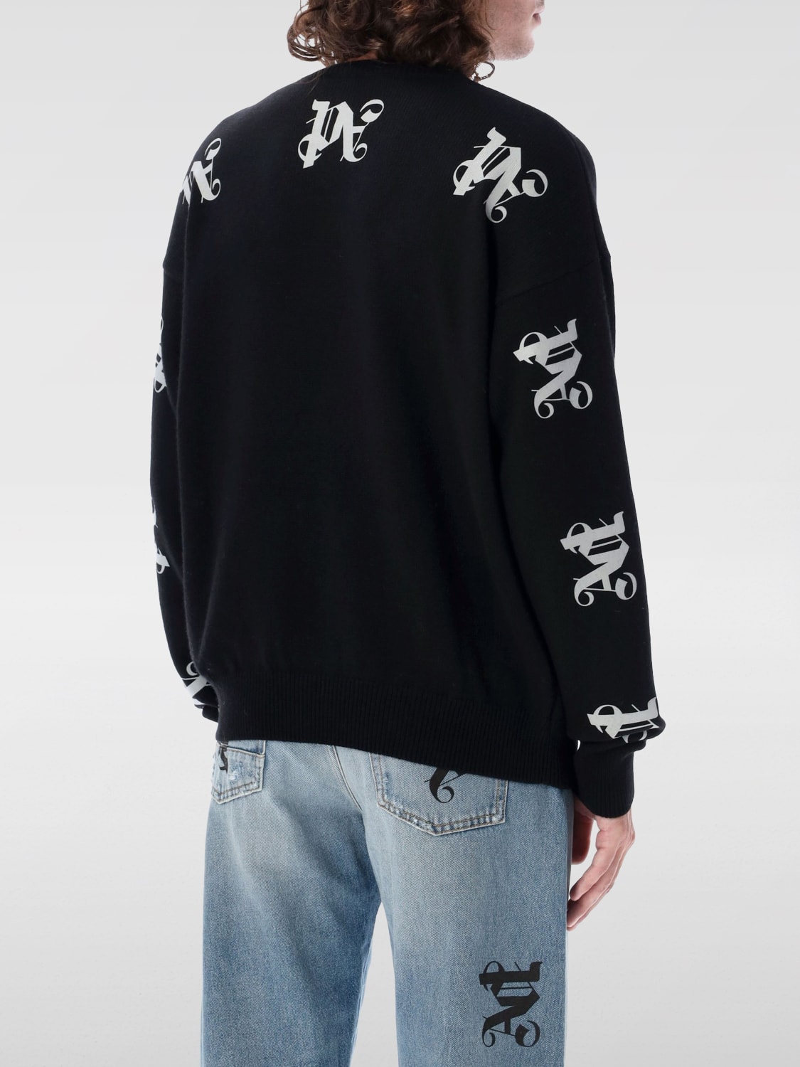 PALM ANGELS SWEATER: Sweater men Palm Angels, Black - Img 2