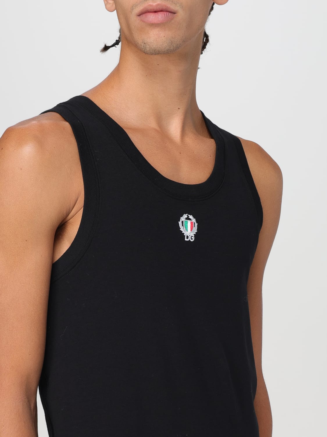 DOLCE & GABBANA TANK TOP: Tank top men Dolce & Gabbana, Black - Img 5