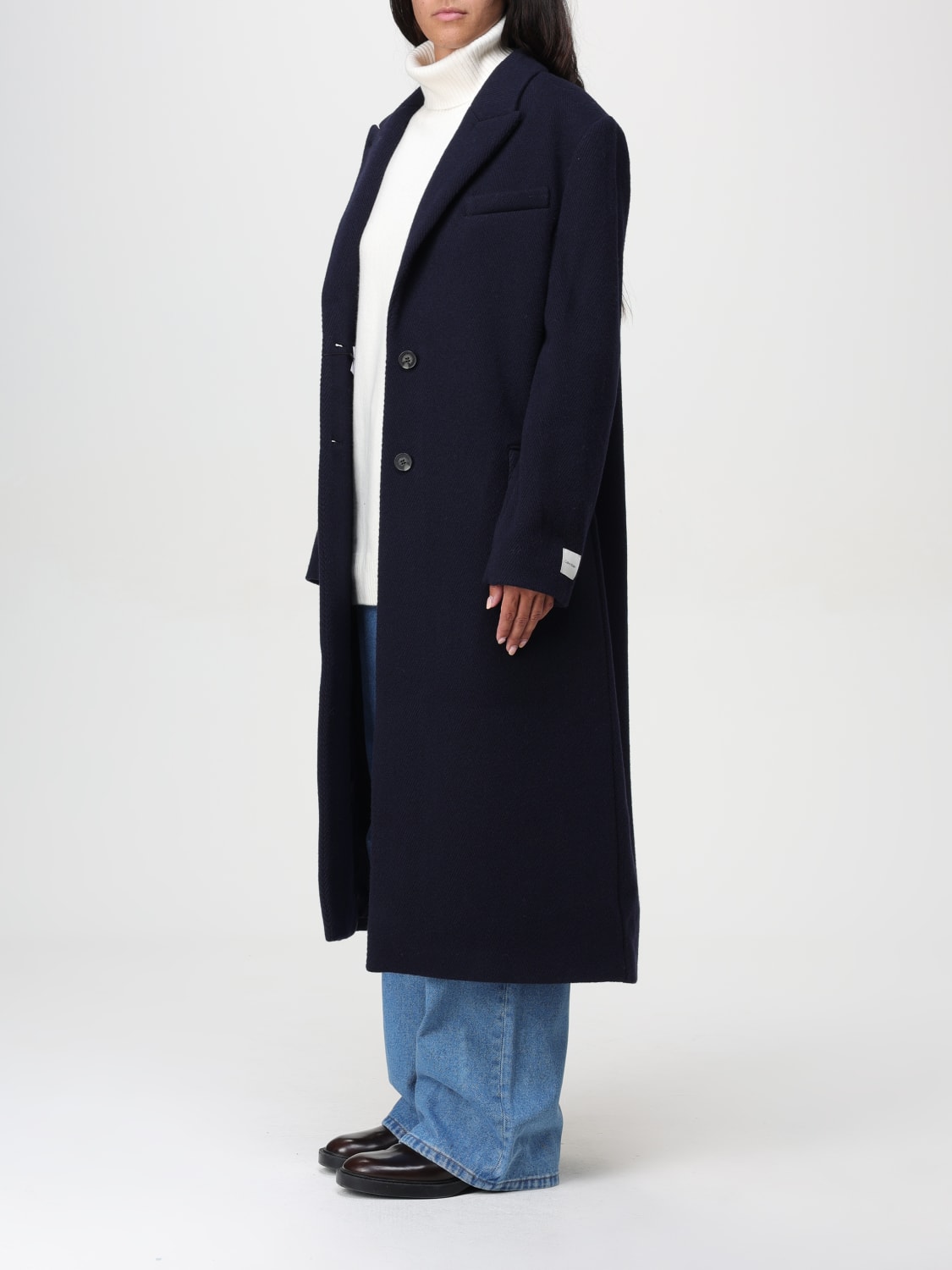 CALVIN KLEIN COAT: Coat woman Calvin Klein, Blue - Img 3