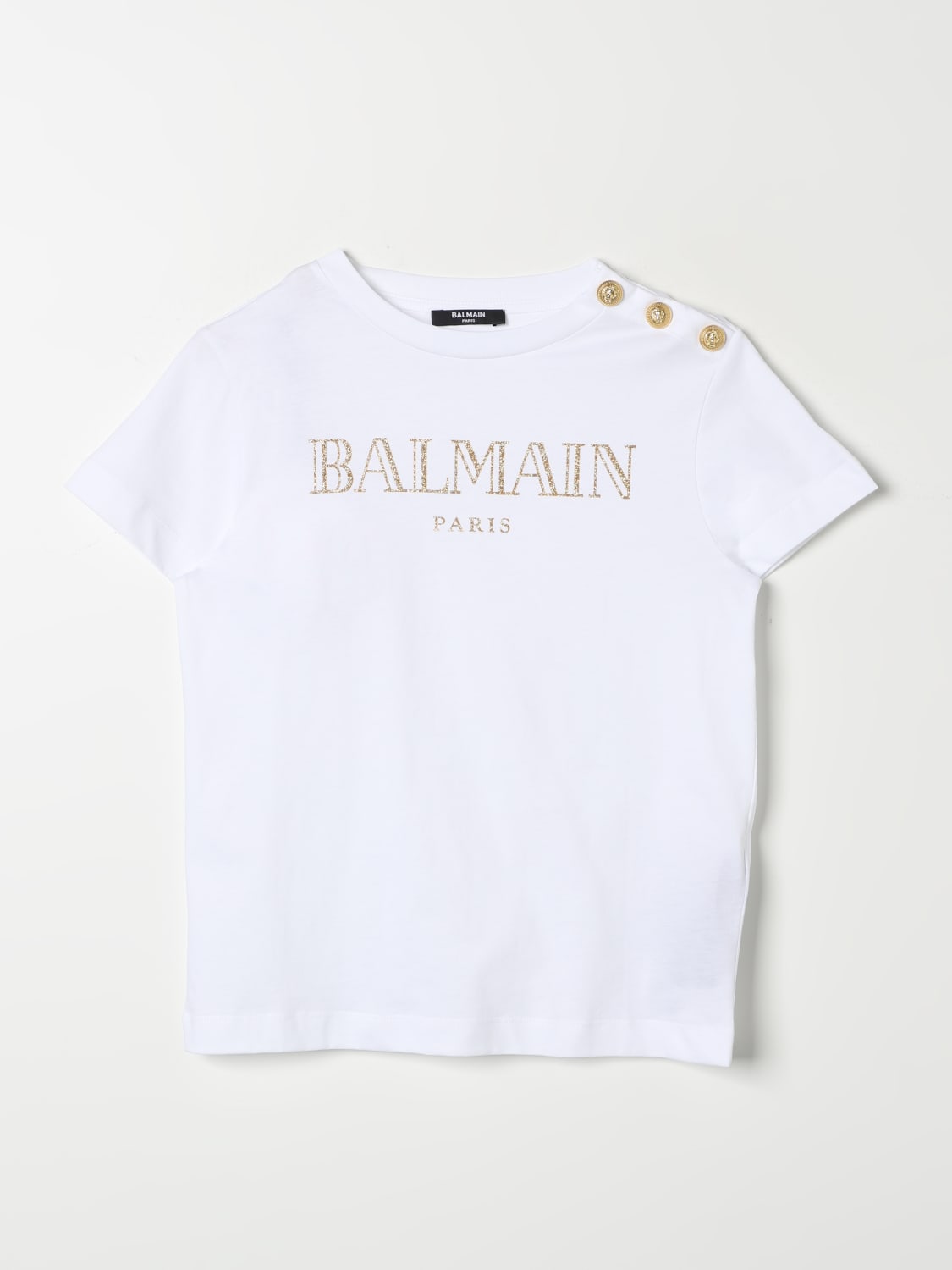 BALMAIN 티셔츠: 탑 남아 Balmain, 화이트 - Img 1