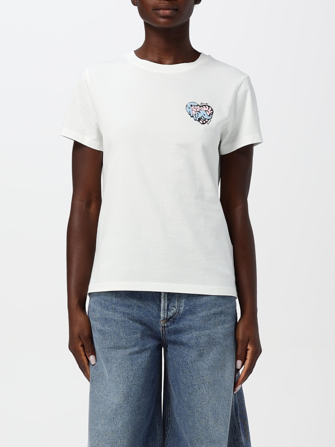 KENZO T-SHIRT: T-shirt woman Kenzo, White - Img 1