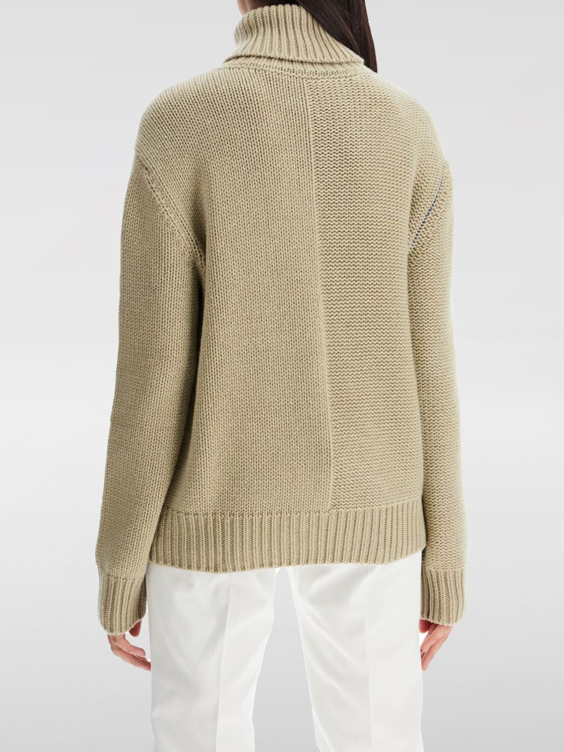 BURBERRY SWEATER: Sweatshirt woman Burberry, Beige - Img 2