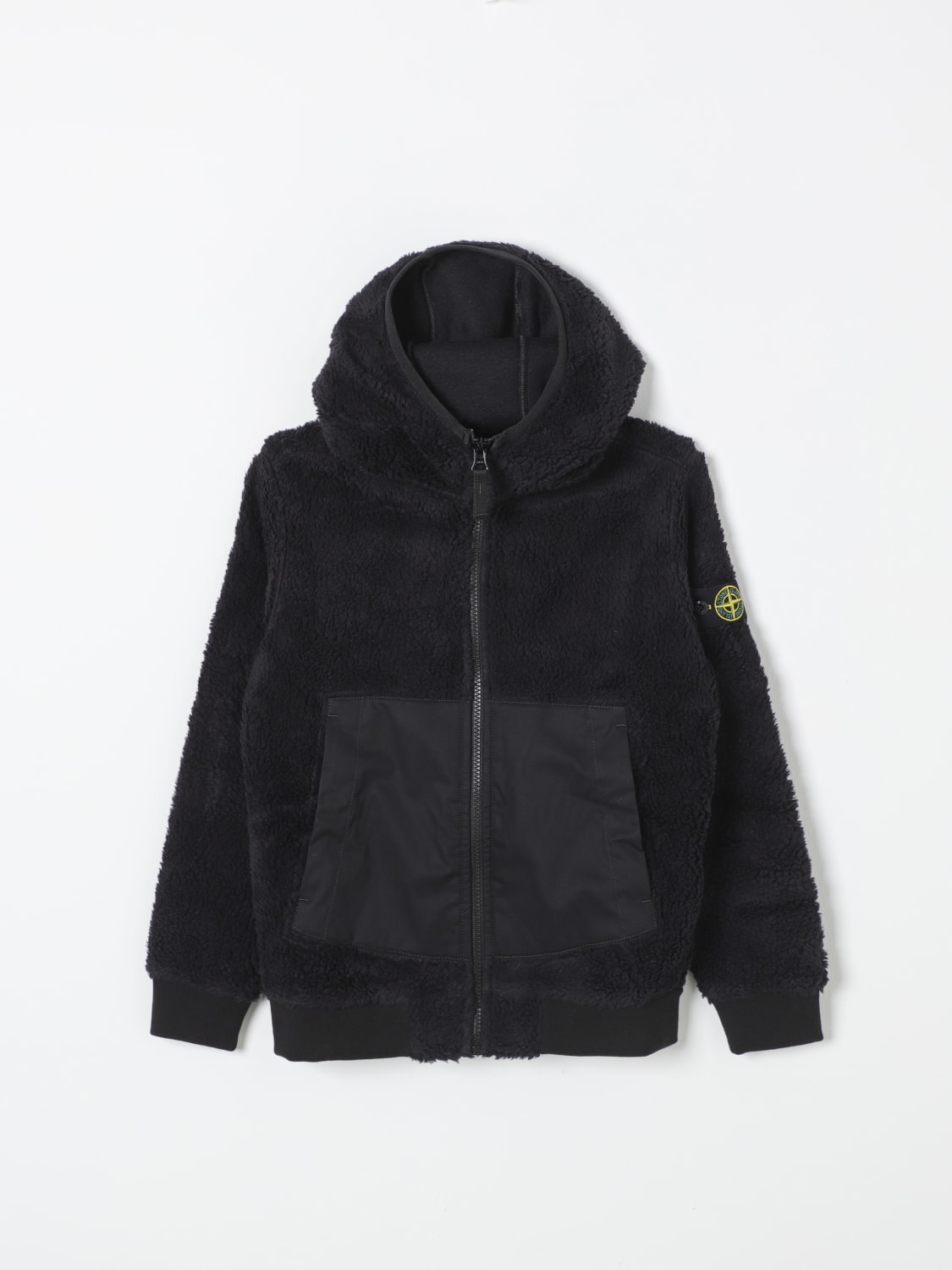 STONE ISLAND JUNIOR Sweater kids Black Stone Island Junior jacket 811661945 online at GIGLIO.COM