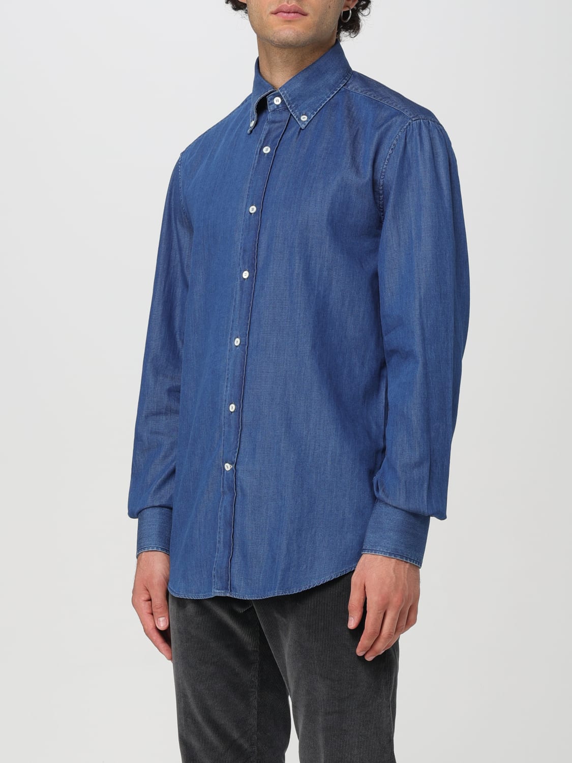 BRUNELLO CUCINELLI SHIRT: Shirt men Brunello Cucinelli, Blue - Img 4