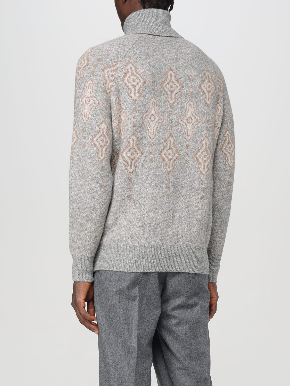 BRUNELLO CUCINELLI PULLOVER: Pullover herren Brunello Cucinelli, Grau - Img 3