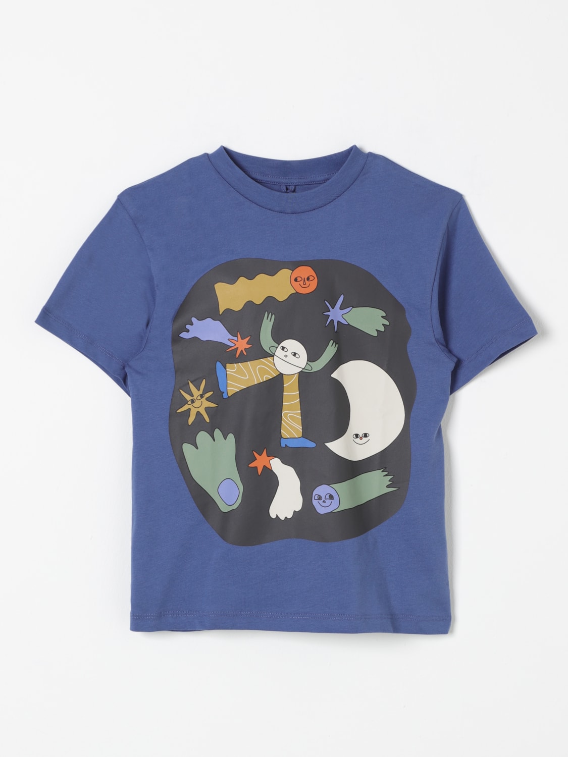 STELLA MCCARTNEY KIDS T-SHIRT: T-shirt Space Graphic Stella McCartney Kids, Blue - Img 1