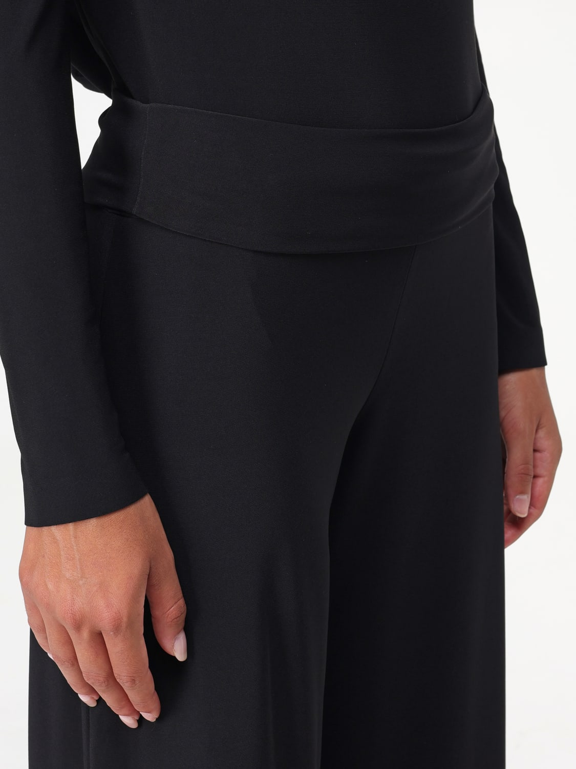 パンツ NORMA KAMALI KK4257 PL111 001 Trousers Black Norma Kamali Outlet: Pants woman - Black | Norma Kamali