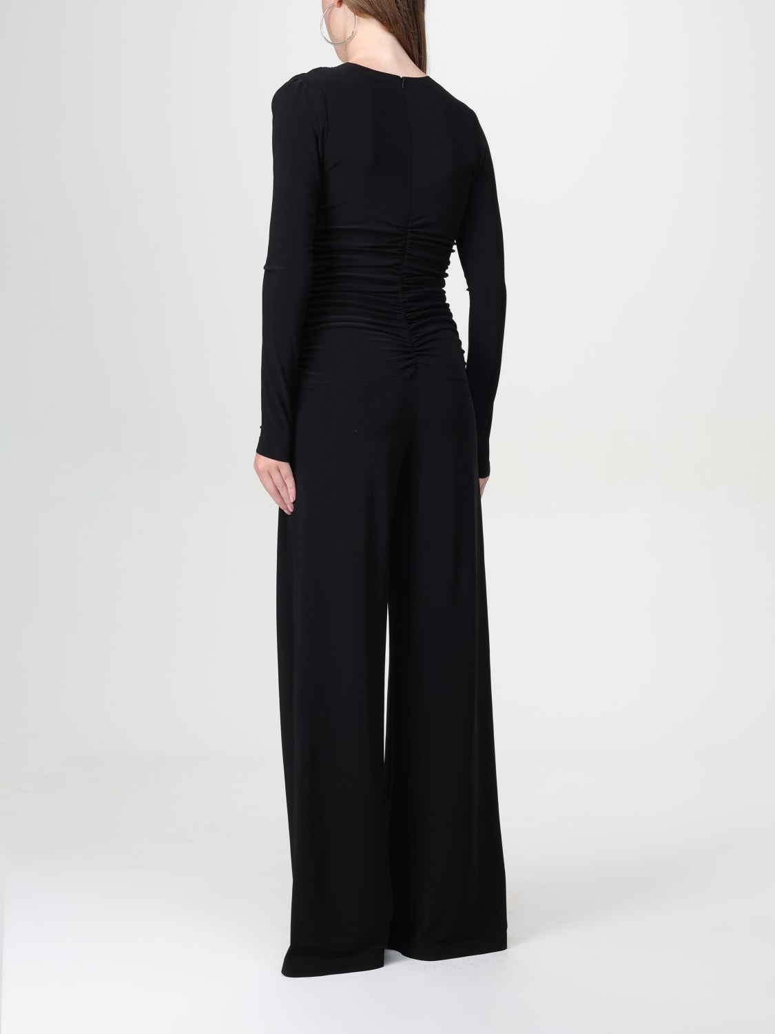 オールインワン・サロペット NORMA KAMALI Woman Jumpsuits Black KK326JPL335001 BLACK LONG SLEEVE TURTLE JUMPSUIT – Black – Norma Kamali