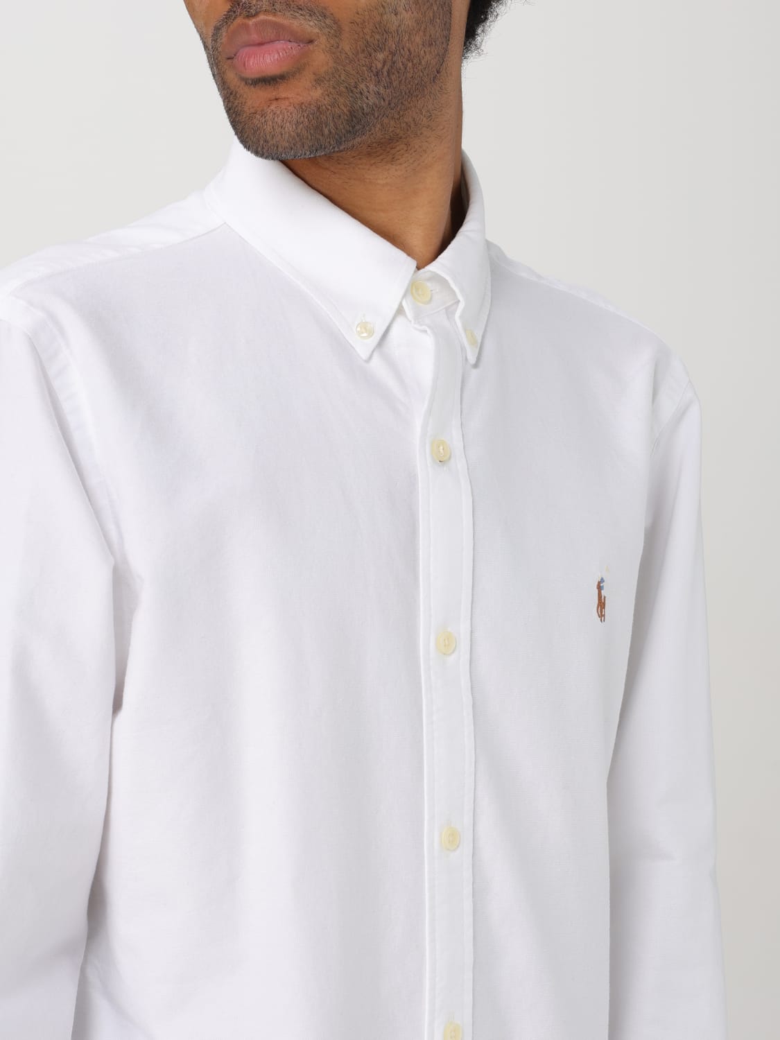 POLO RALPH LAUREN CAMISA: Camisa hombre Polo Ralph Lauren, Blanco - Img 3