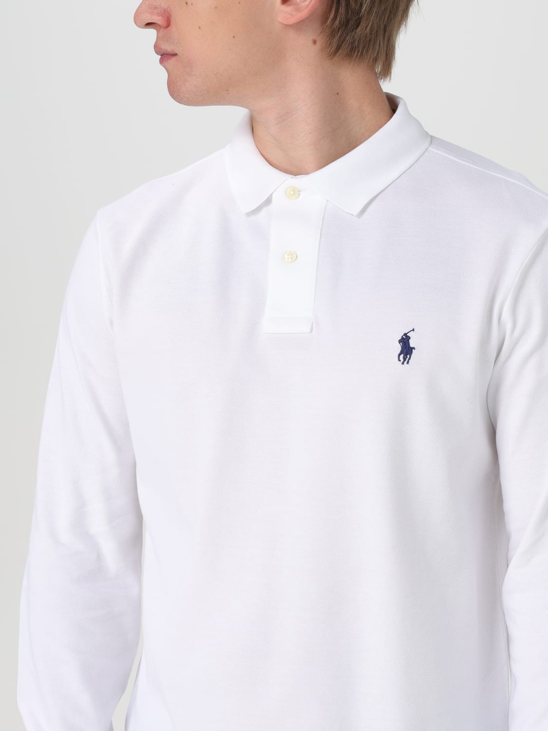 POLO RALPH LAUREN POLO SHIRT: Polo shirt men Polo Ralph Lauren, White - Img 3