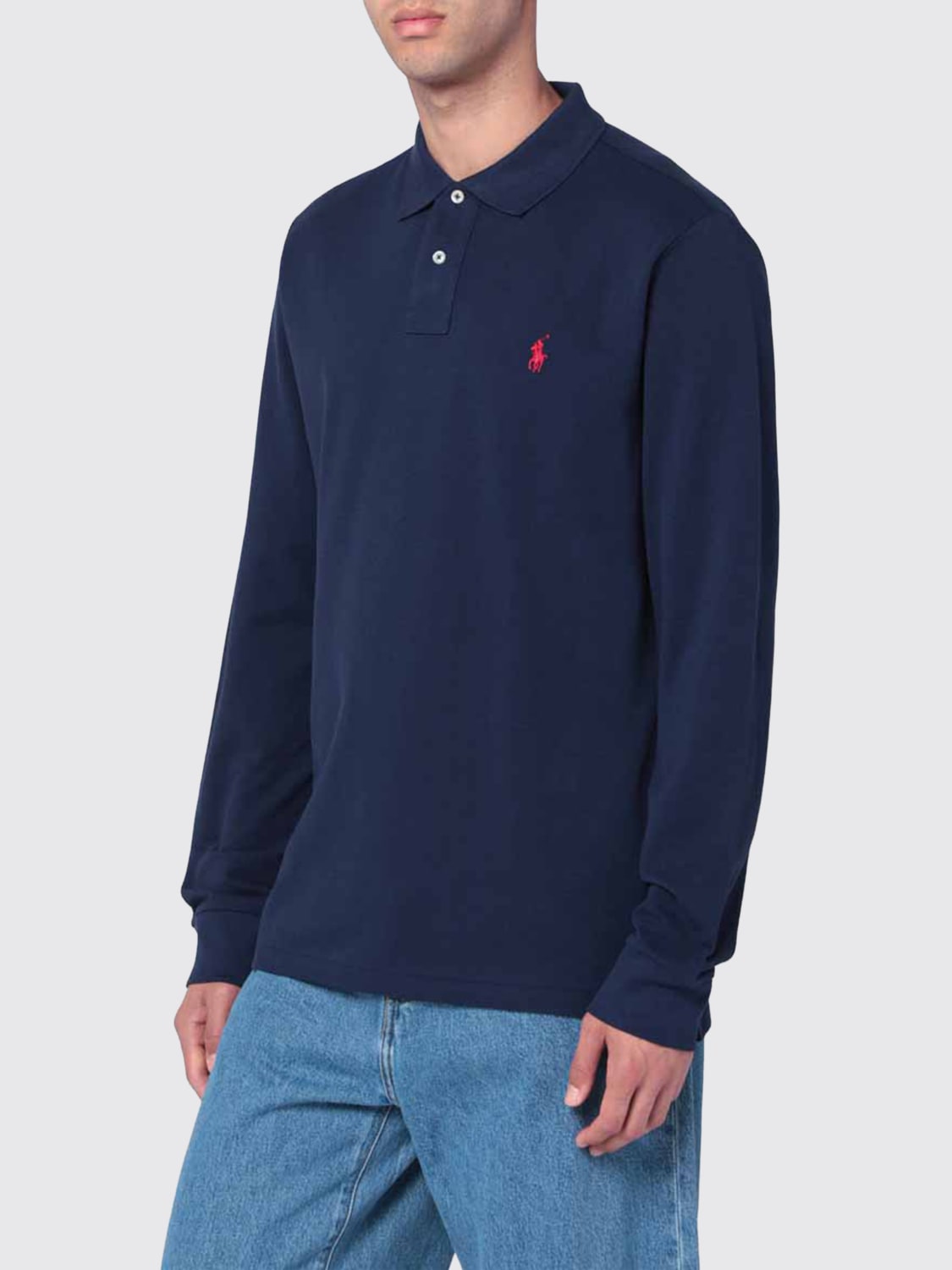 POLO RALPH LAUREN POLO SHIRT: Polo shirt men Polo Ralph Lauren, Blue - Img 3