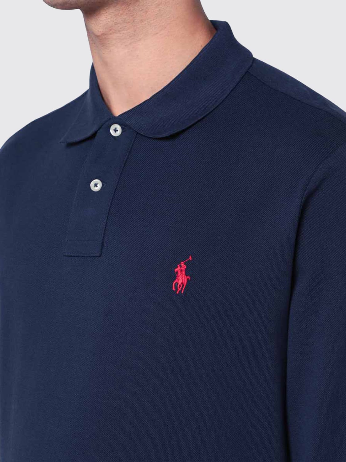 POLO RALPH LAUREN POLO SHIRT: Polo shirt men Polo Ralph Lauren, Blue - Img 4