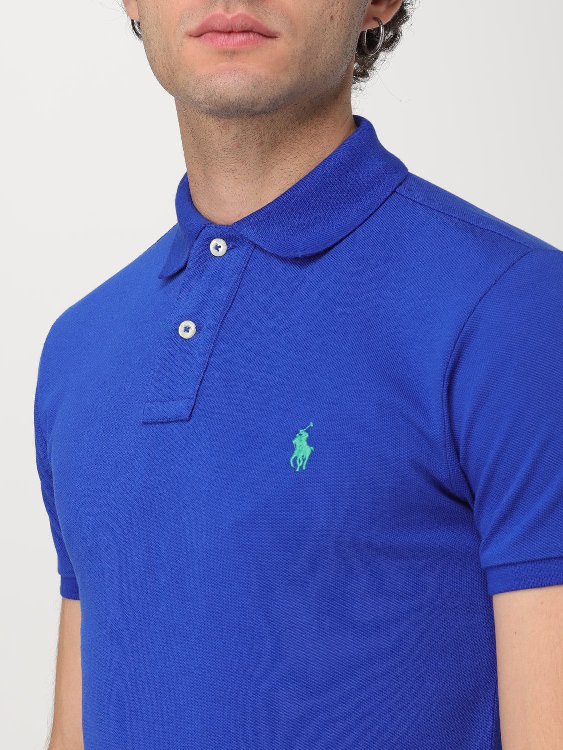 POLO RALPH LAUREN POLO SHIRT: Polo shirt men Polo Ralph Lauren, Blue 1 - Img 3