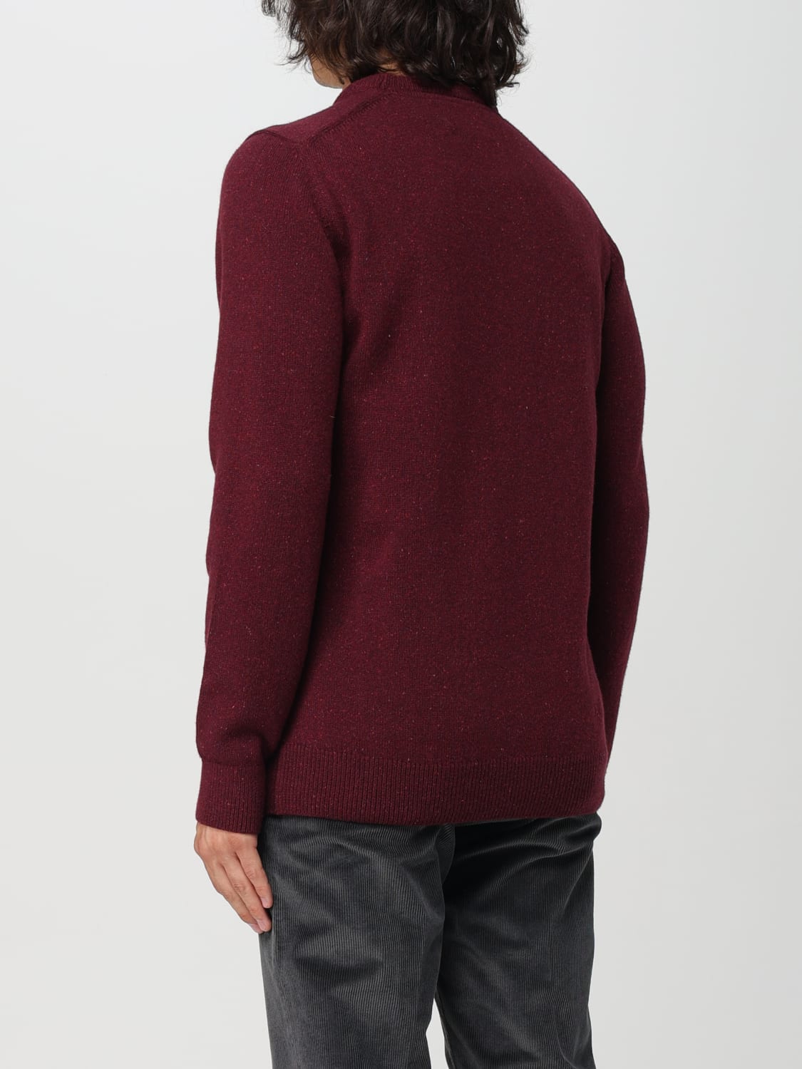 BARBOUR SWEATER: Sweater men Barbour, Burgundy - Img 2