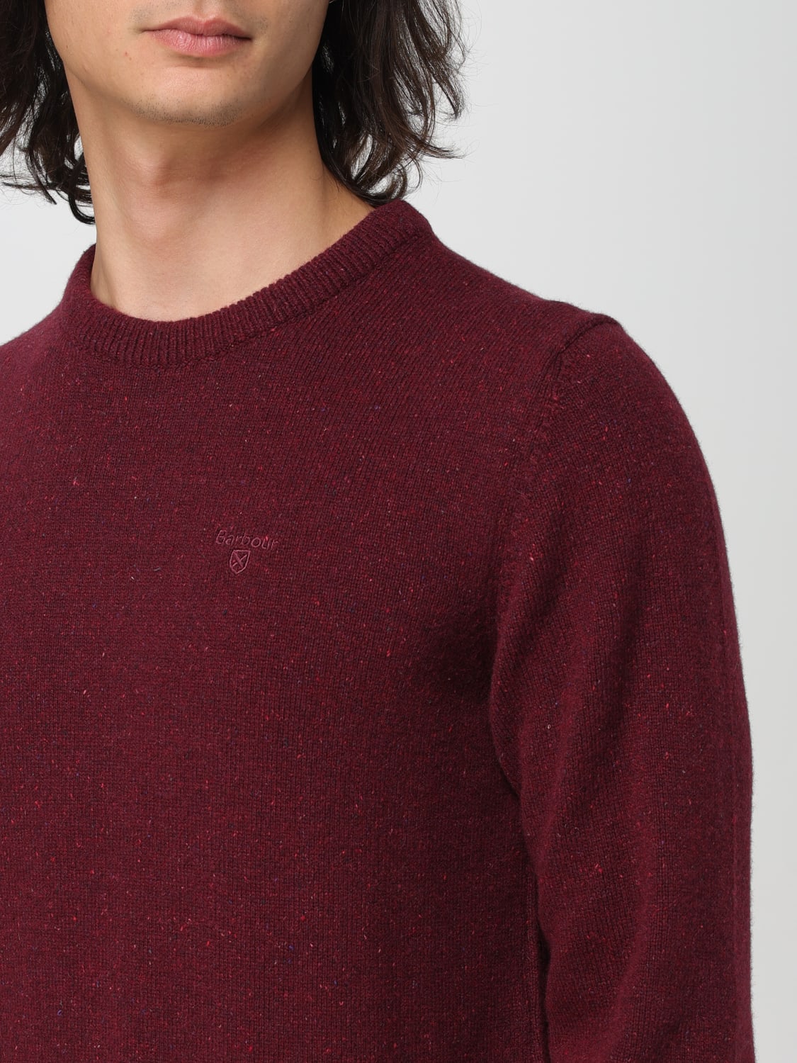 BARBOUR SWEATER: Sweater men Barbour, Burgundy - Img 3