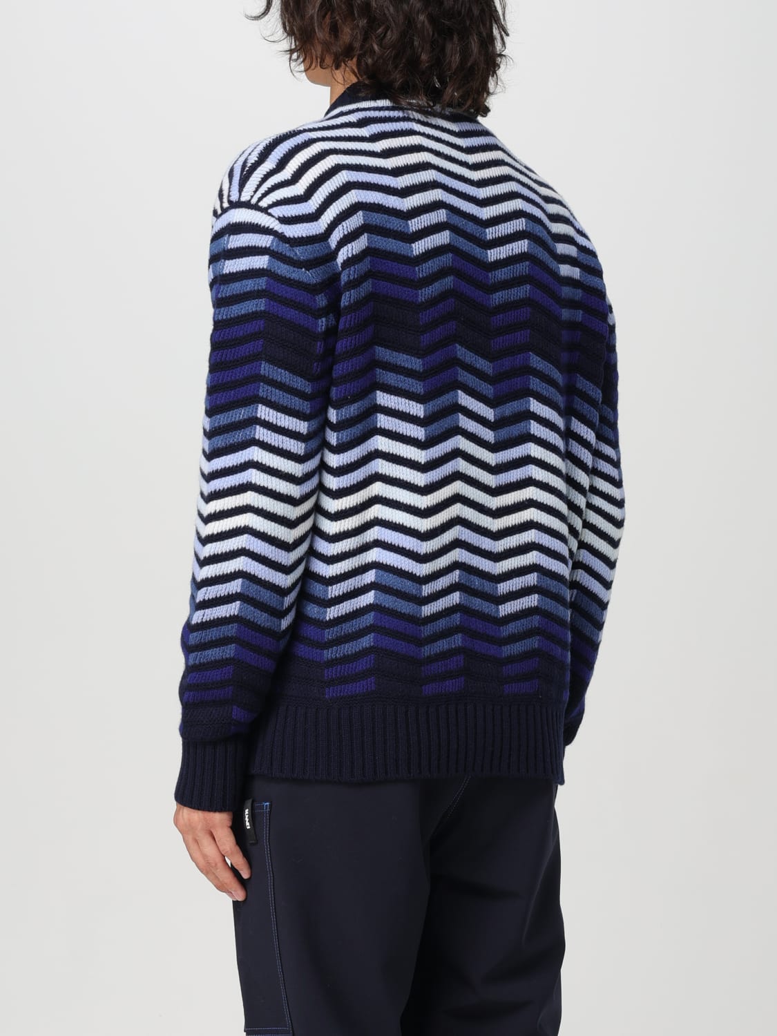 MISSONI カーディガン: カーディガン メンズ Missoni, ブルー - Img 3