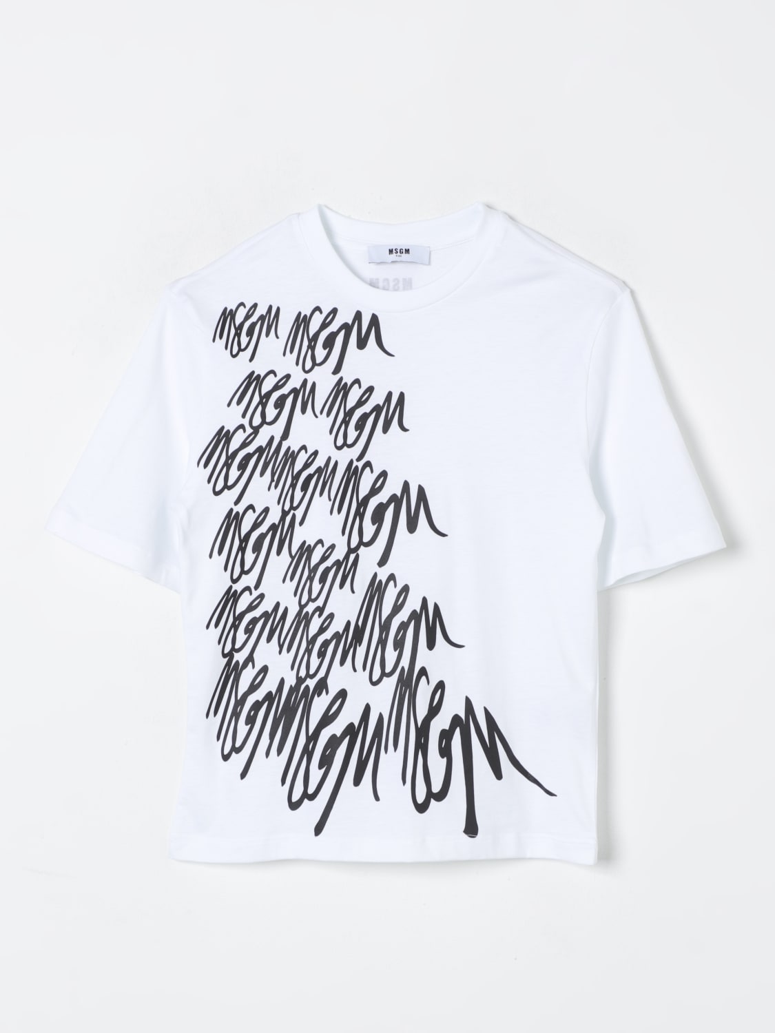 MSGM KIDS T-SHIRT: T-shirt enfant MSGM Kids, Blanc - Img 1