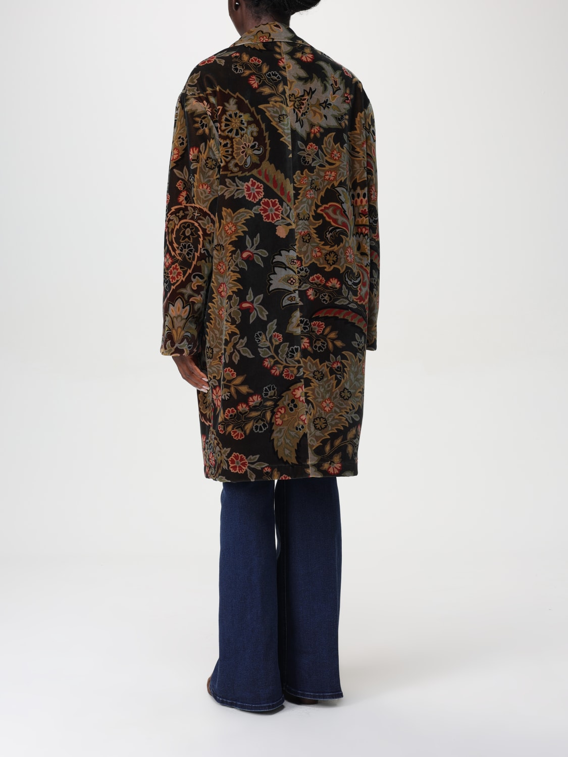 ETRO COAT: Coat woman Etro, Green - Img 3