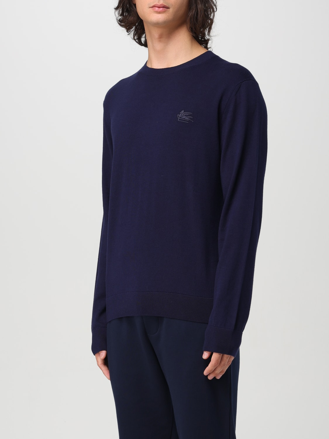 ETRO SWEATER: Sweatshirt men Etro, Blue - Img 4