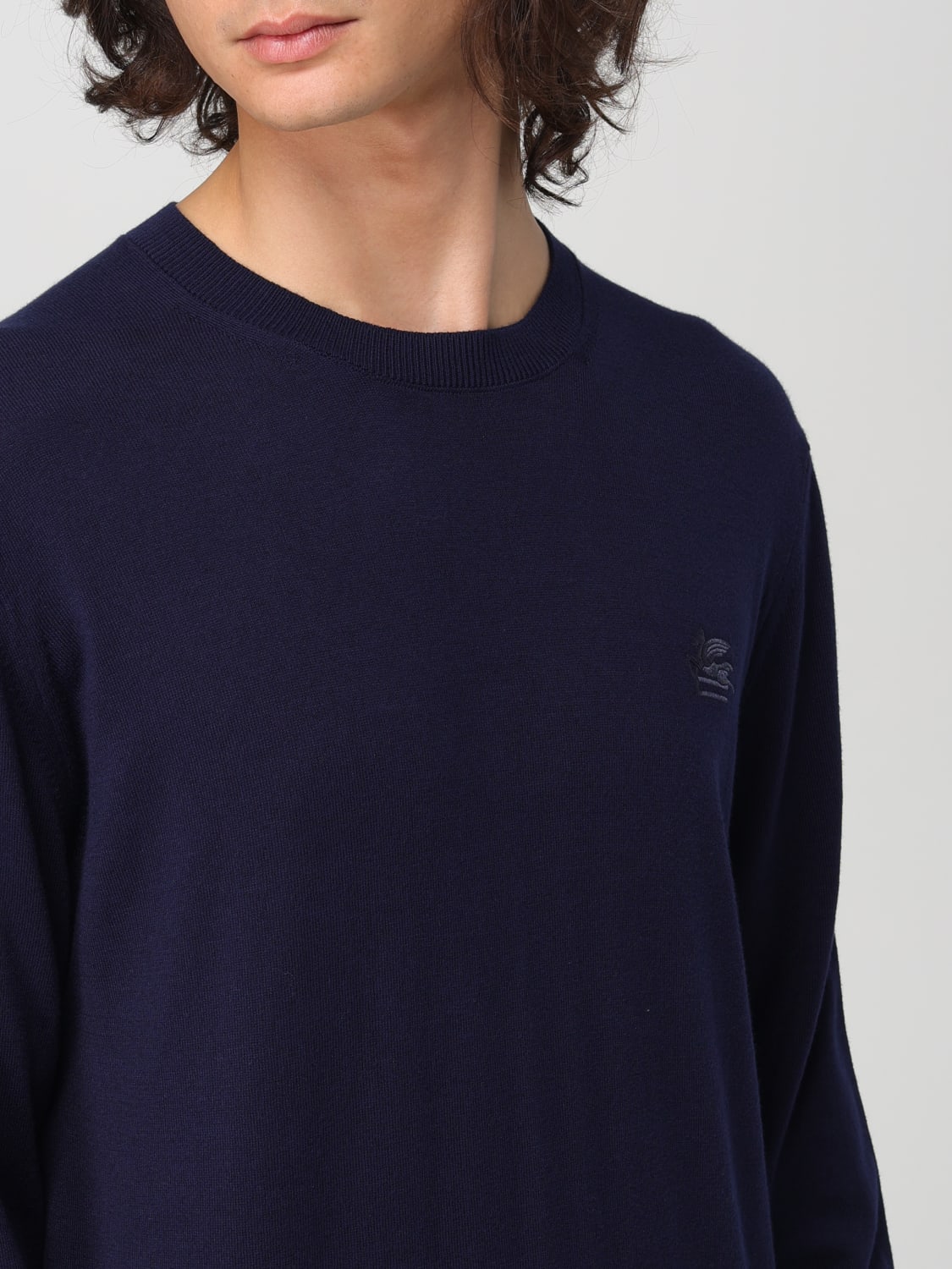 ETRO SWEATER: Sweatshirt men Etro, Blue - Img 5