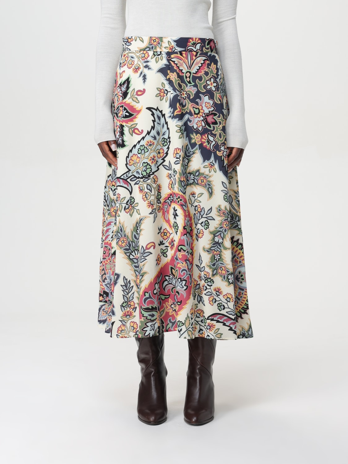 ETRO SKIRT: Skirt woman Etro, Beige - Img 1