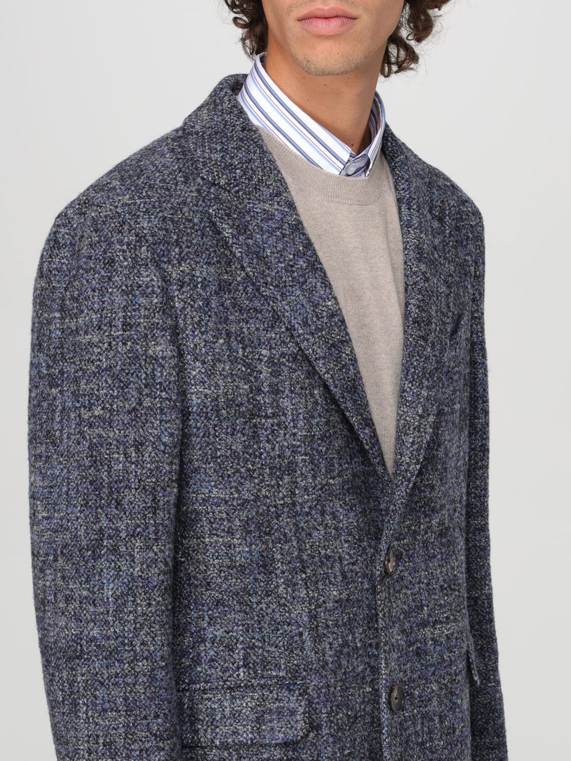 ETRO COAT: Coat men Etro, Multicolor - Img 5