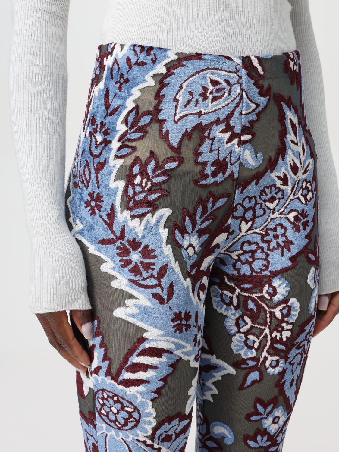 ETRO PANTS: Pants woman Etro, Blue - Img 5