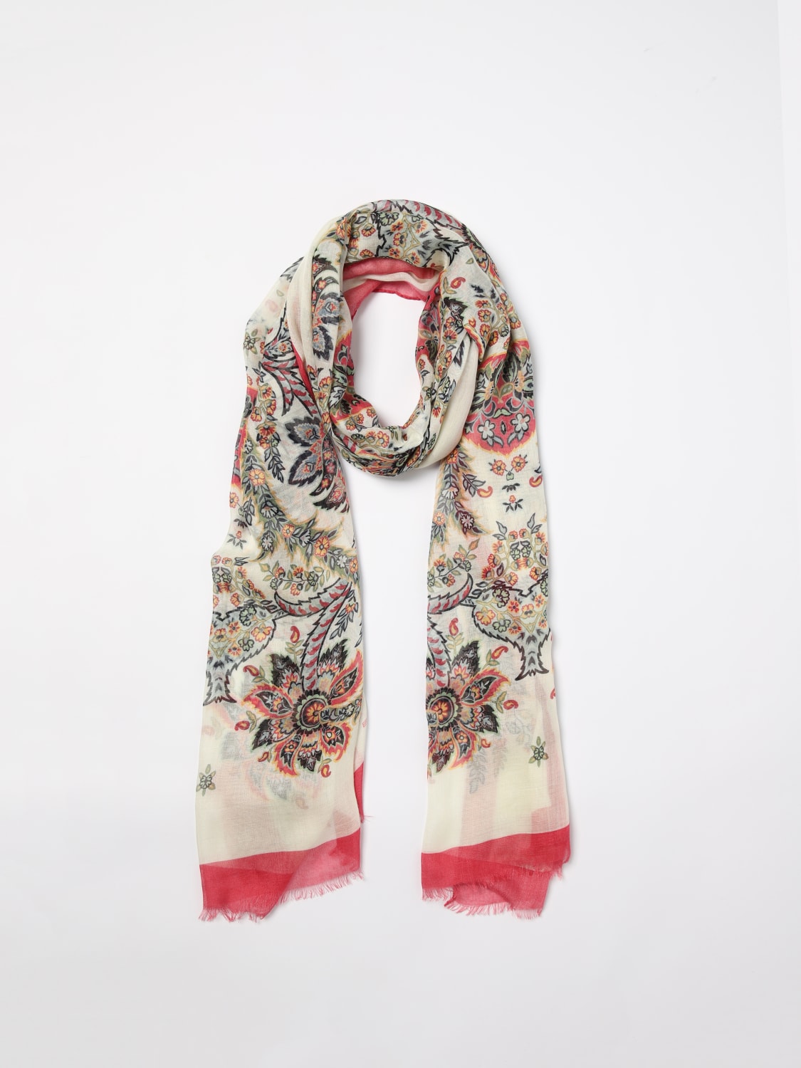 ETRO SCARF: Scarf woman Etro, Beige - Img 5