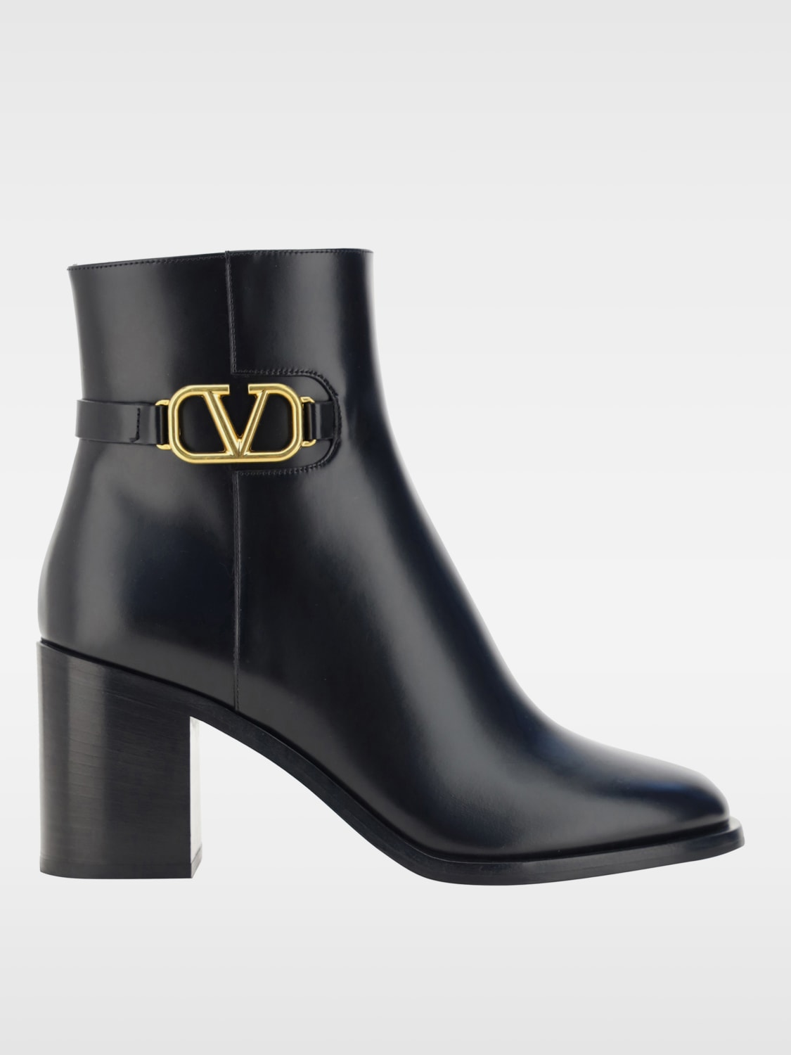 VALENTINO GARAVANI FLAT ANKLE BOOTS: Boots woman Valentino Garavani, Black - Img 1