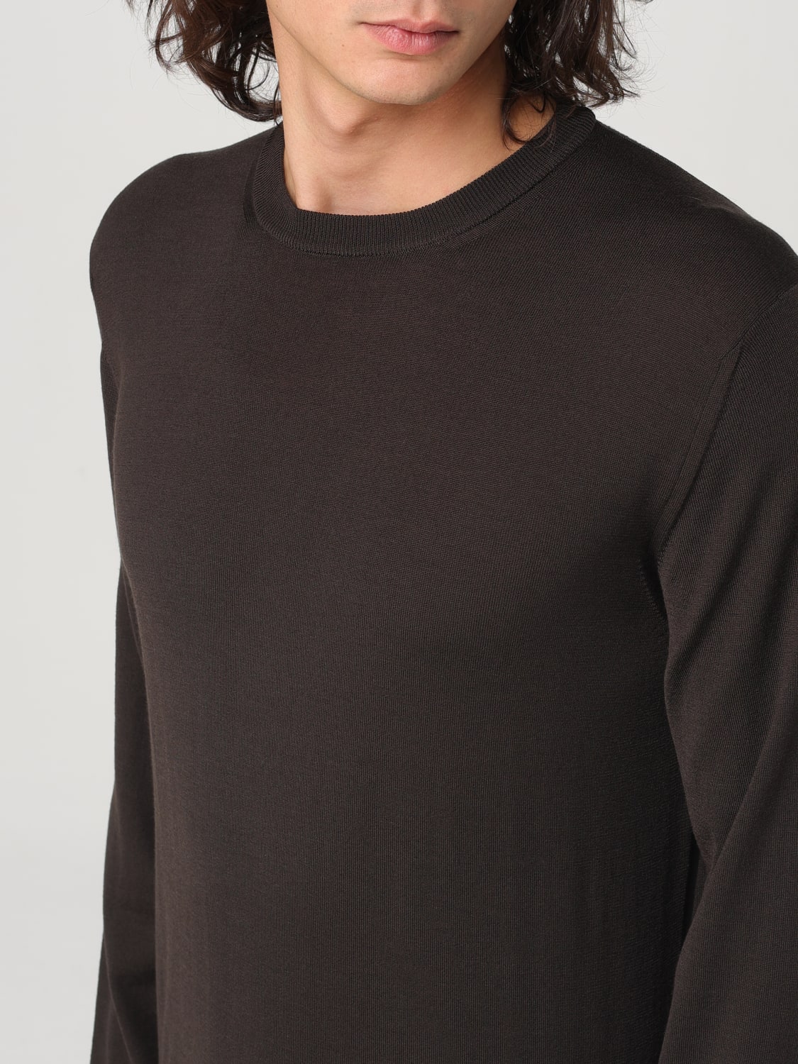 ZANONE PULL: Sweatshirt homme Zanone, Marron - Img 3